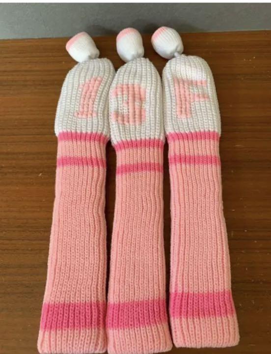 ☆可愛い☆レディースゴルフヘッドカバー レッド3P