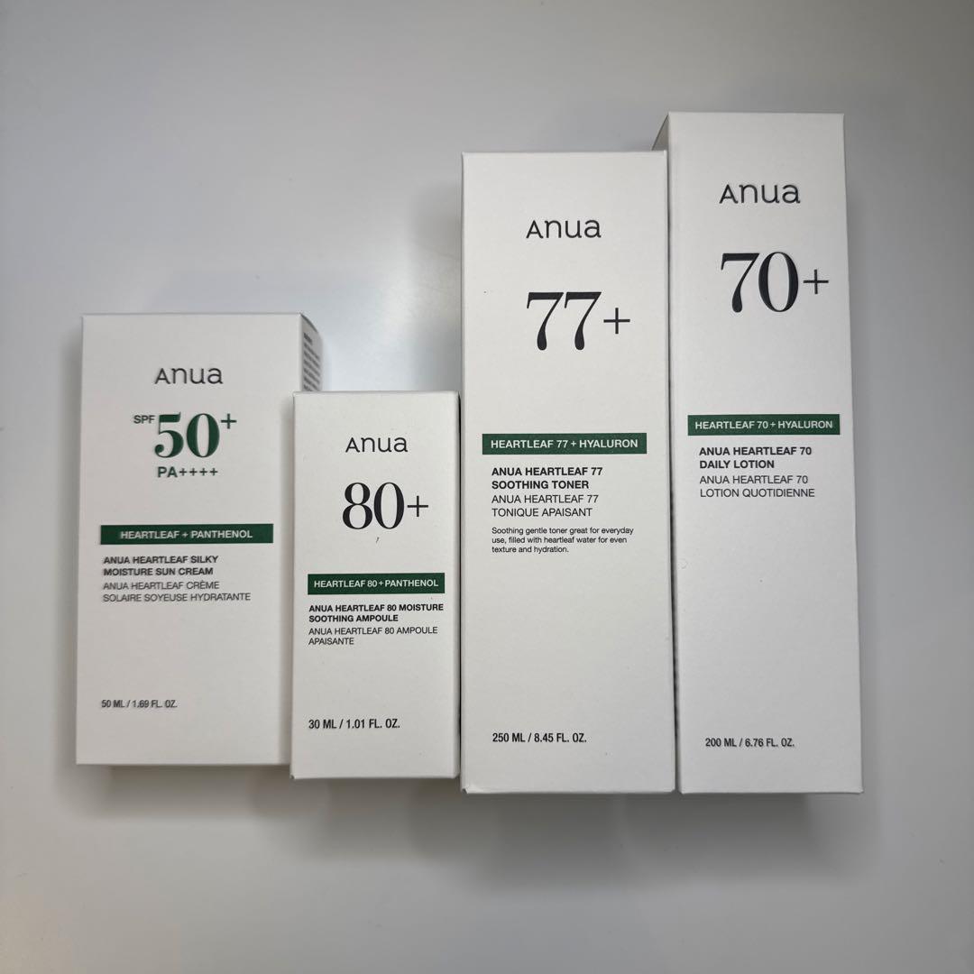 Anua アヌア ドクダミ ハートリーフ アンプル ローション トナー日焼け止め