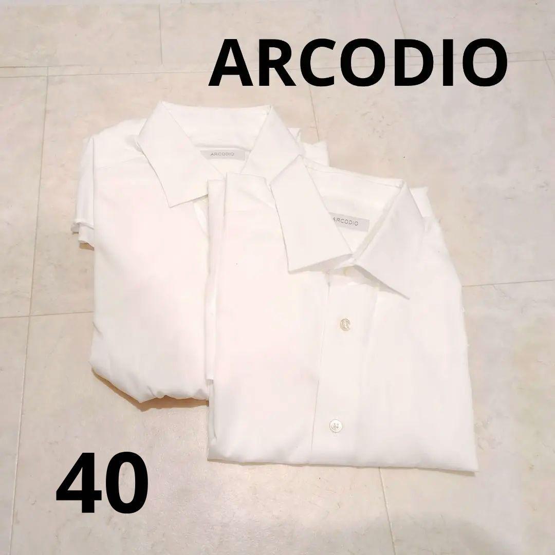 ARCODIO Yシャツ　白　ホワイト　40　2枚セット