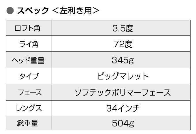 ◆新品破格◆極太グリップと大型ヘッドの安定感で入りまくる★　ダイナミクス パター