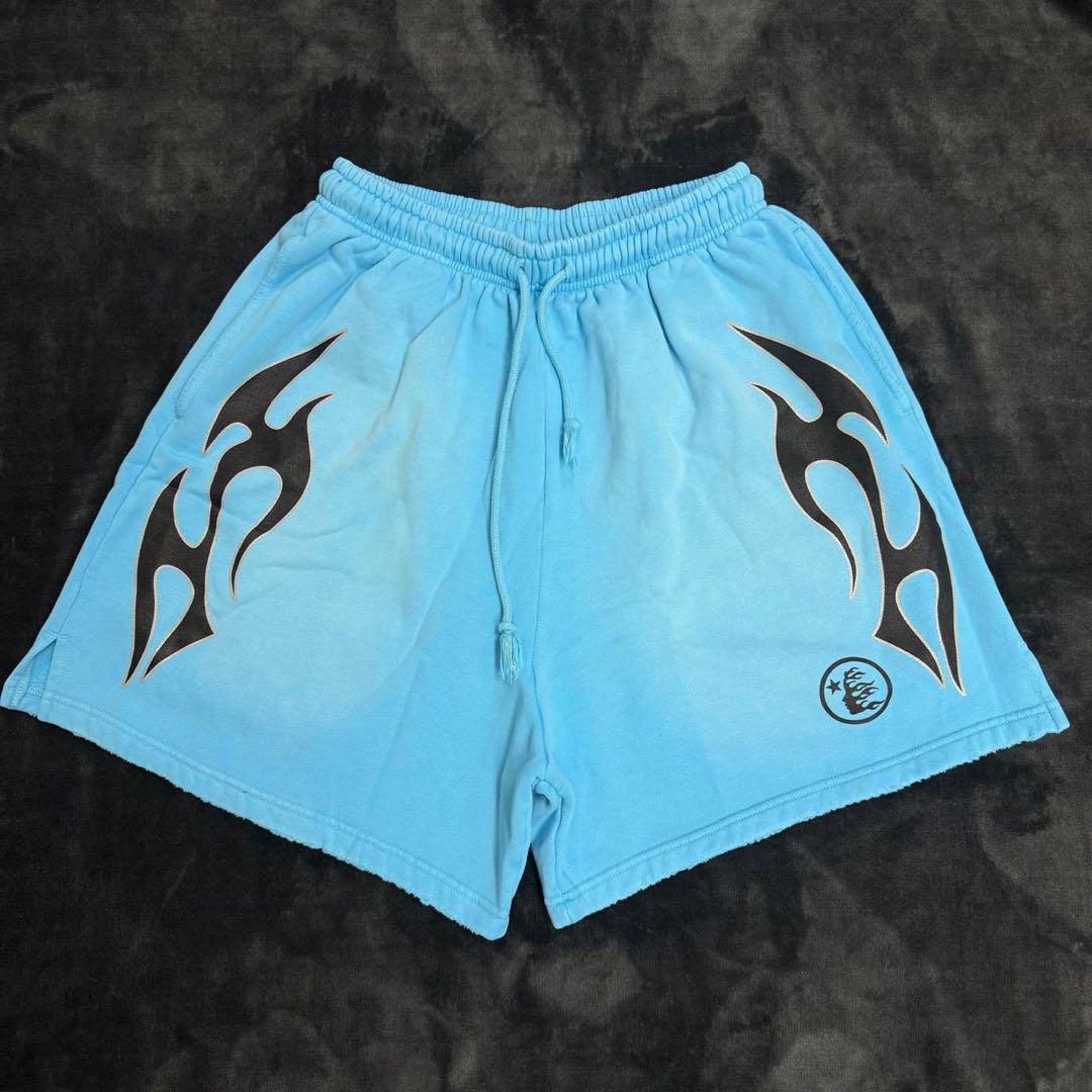 新品未使用 Hellstar Flame Shorts ハーフパンツ - メルカリ