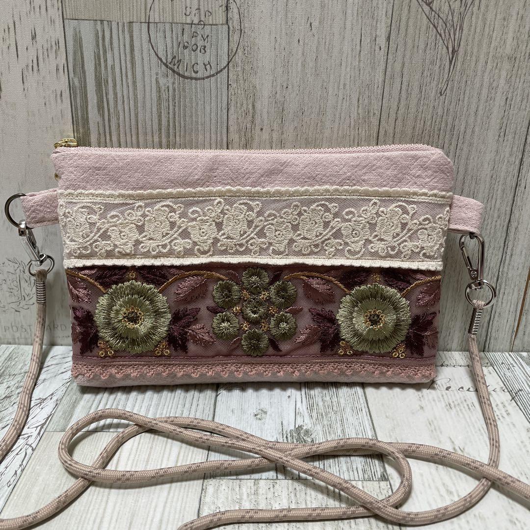 専用　ハンドメイド　スマホショルダー