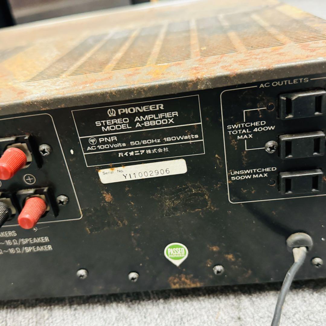 Pioneer A-8800X ステレオアンプ オーディオ機器