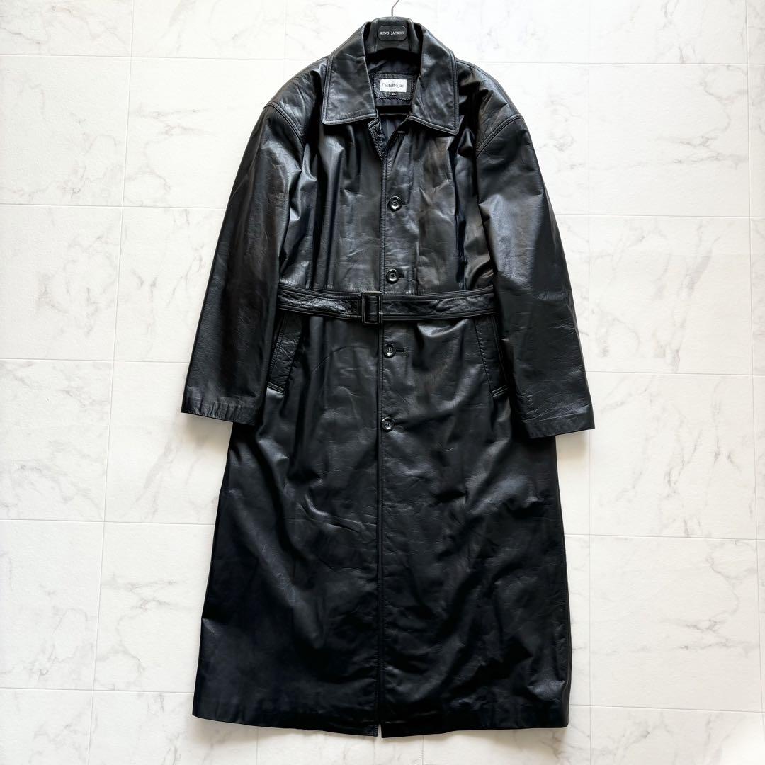 【国内発送】Castel Bajac ロングコート メタリック ベルト付き 国内発送】Castel Bajac ロングコート メタリック ベルト付き