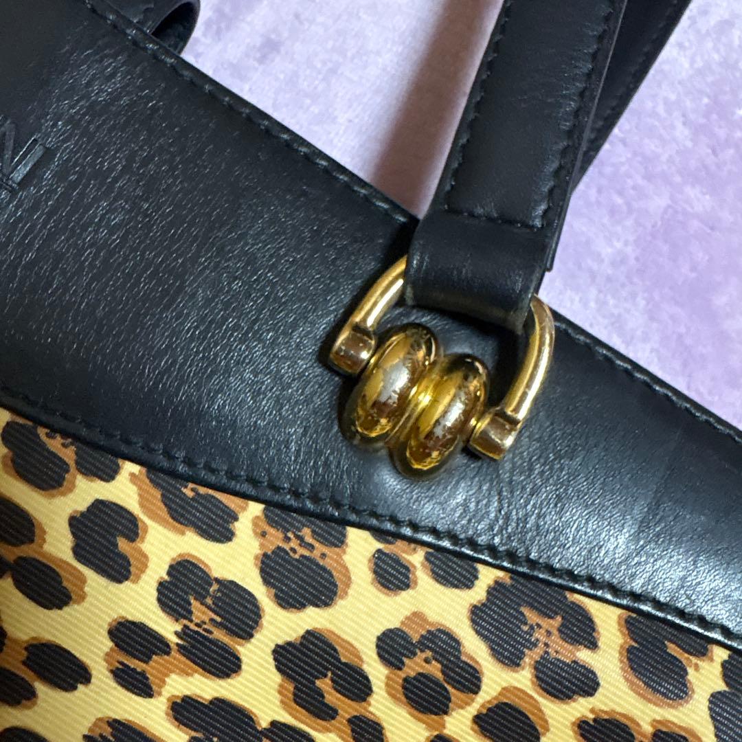 GIANNI VERSACE ヒョウ柄ショルダーバッグ ヴィンテージ