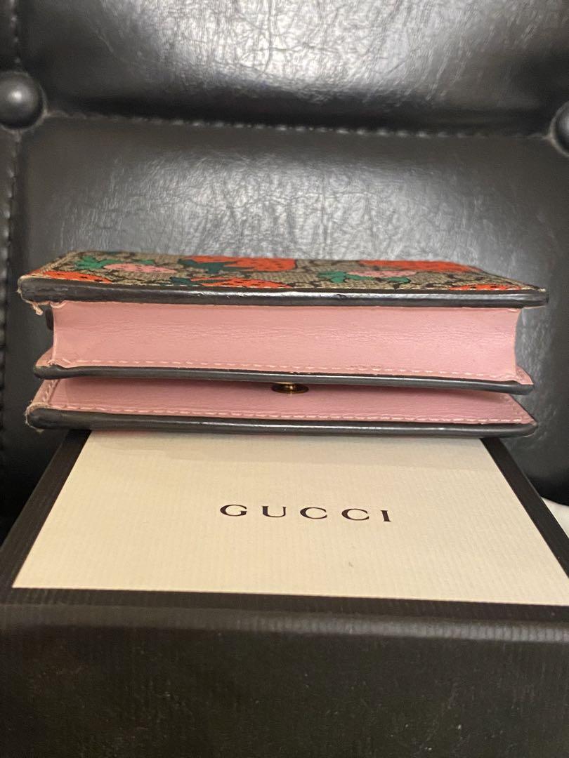 グッチ GUCCI いちご柄 二つ折り財布