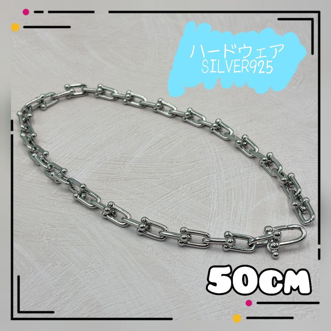 シルバー 925 ロング ネックレス メンズ レディース ハードウェア 上品 銀