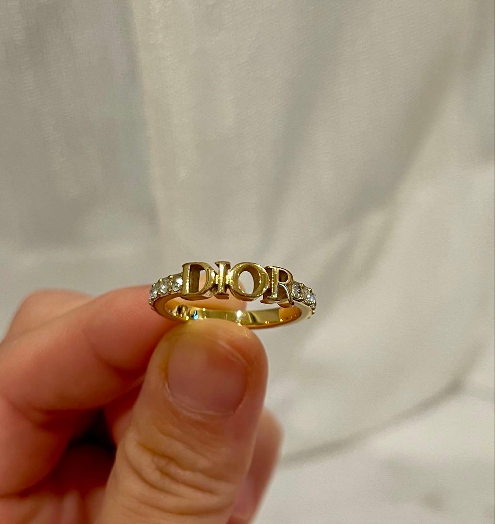Dior ゴールドトーン ロゴリングChristian Dior