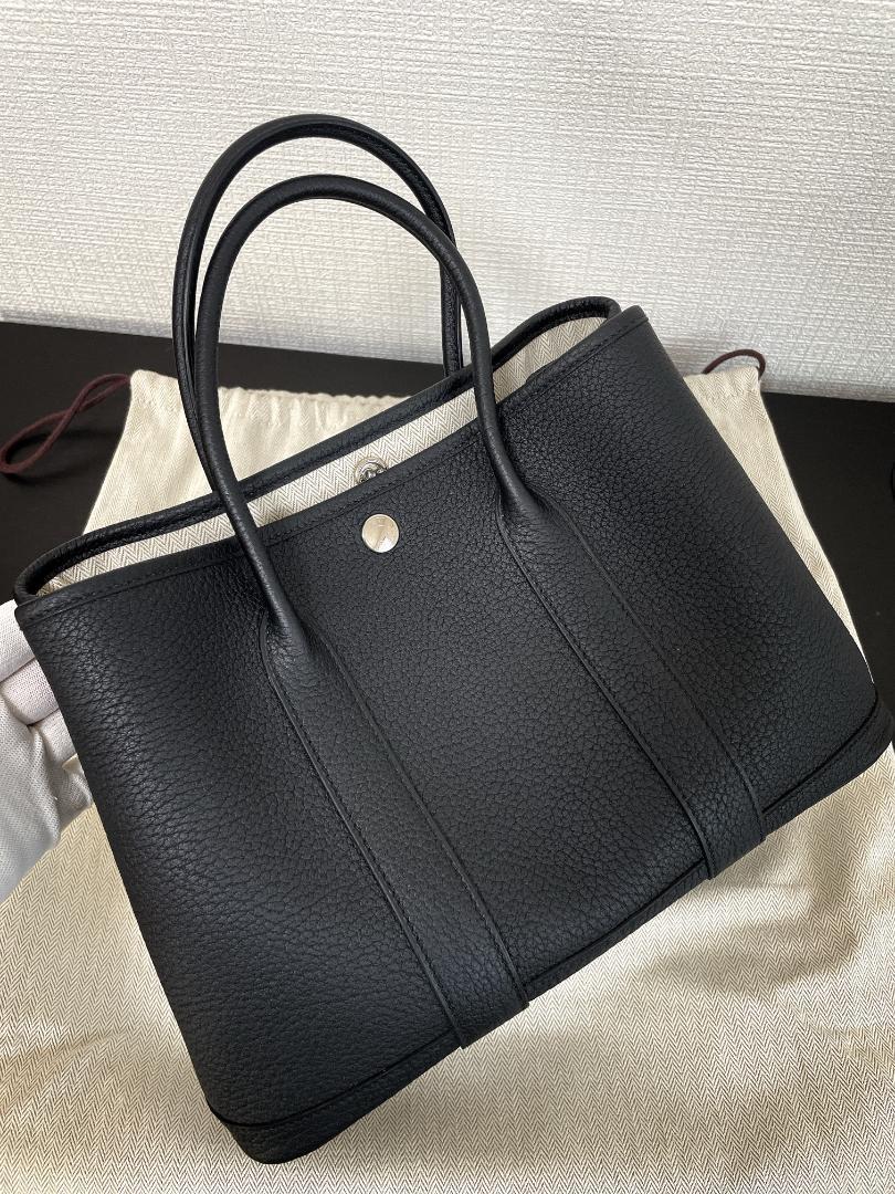 HERMES エルメス ガーデンパーティ 30TPM ブラック