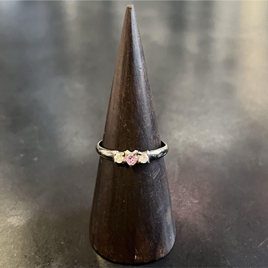 SILVER925 HEART GLITTER RING/シルバー/リング