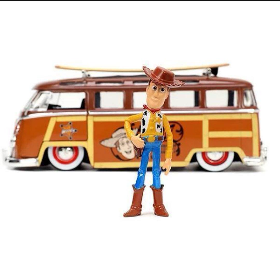 【新品未開封品】トイストーリー ウッディ ダイキャスト製 ミニカー ワーゲンバス