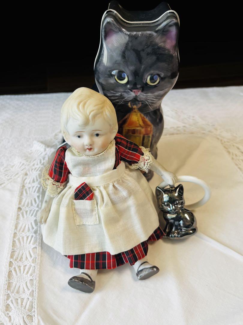 ビスクドール　シルバーラトル　ねこ缶　3点セット