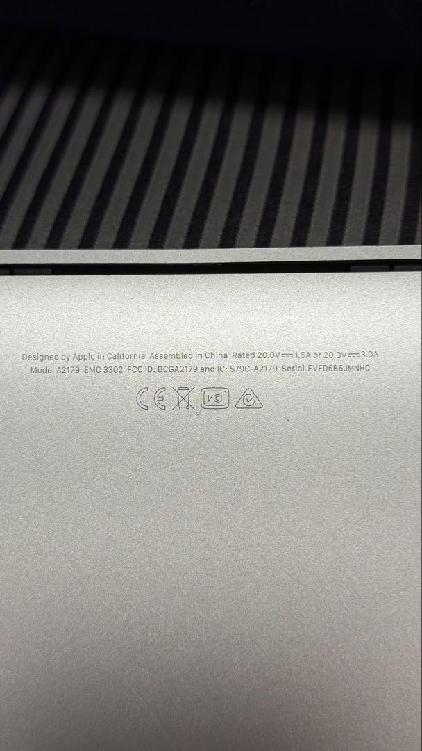 MacBook Air 13インチ メモリ8GB