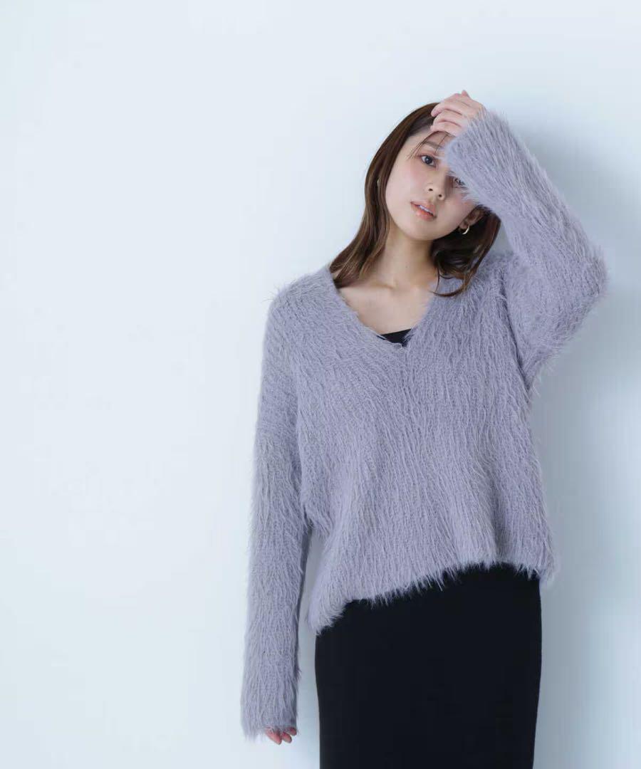 BASIC フェザーニットセットキャミワンピース