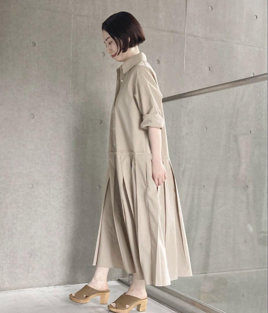 IENA maison プリーツシャツワンピース IENA maison プリーツシャツワンピース