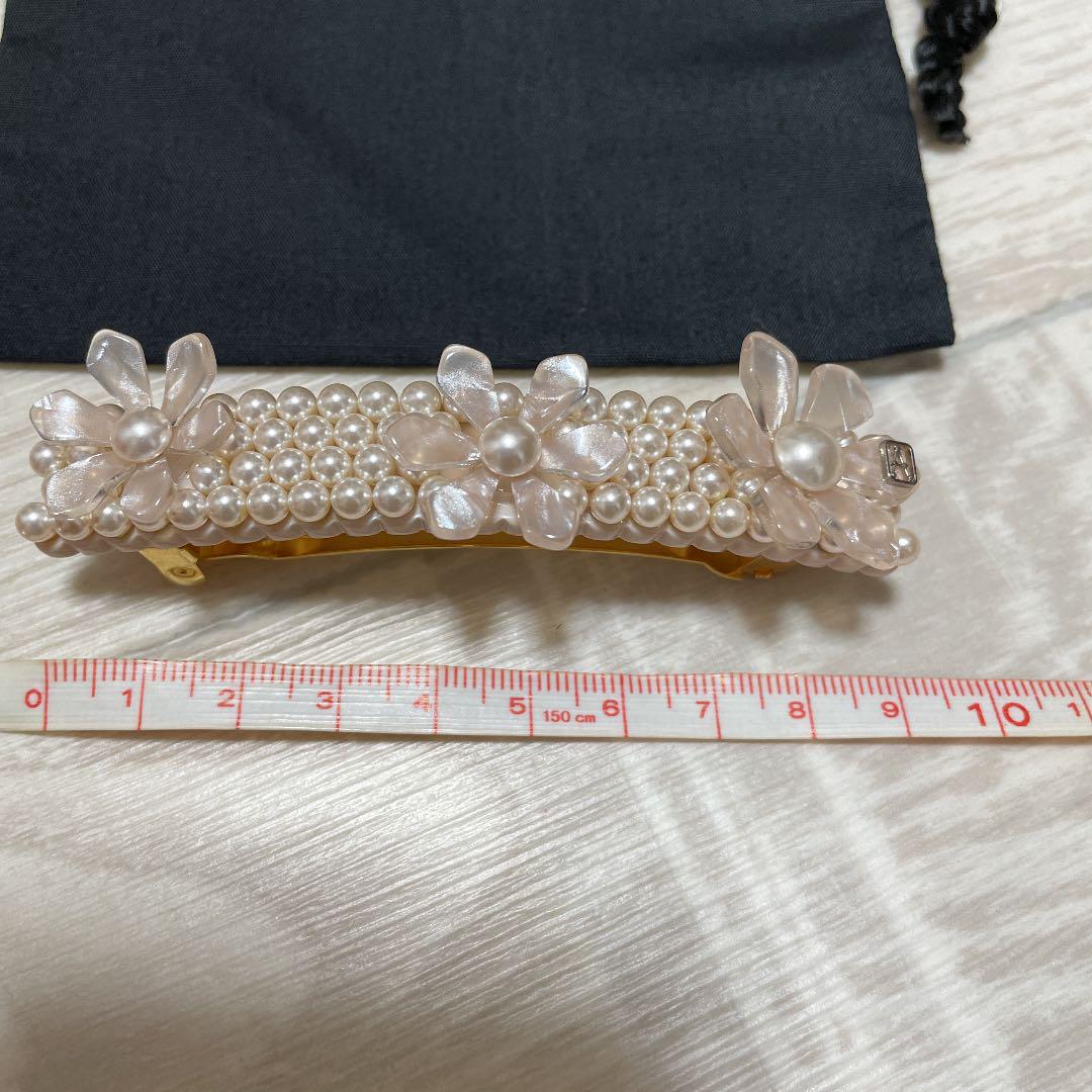 お得格安 アレクサンドルドゥパリ お花 パール バレッタ 美品 5IFjp-m94056304030 2022人気SALE