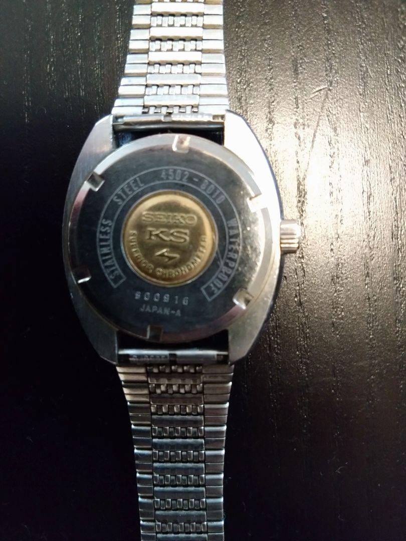 SEIKO KS 手巻き時計 ステンレススチールハイビート