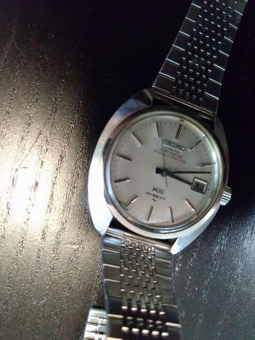 SEIKO KS 手巻き時計 ステンレススチールハイビート
