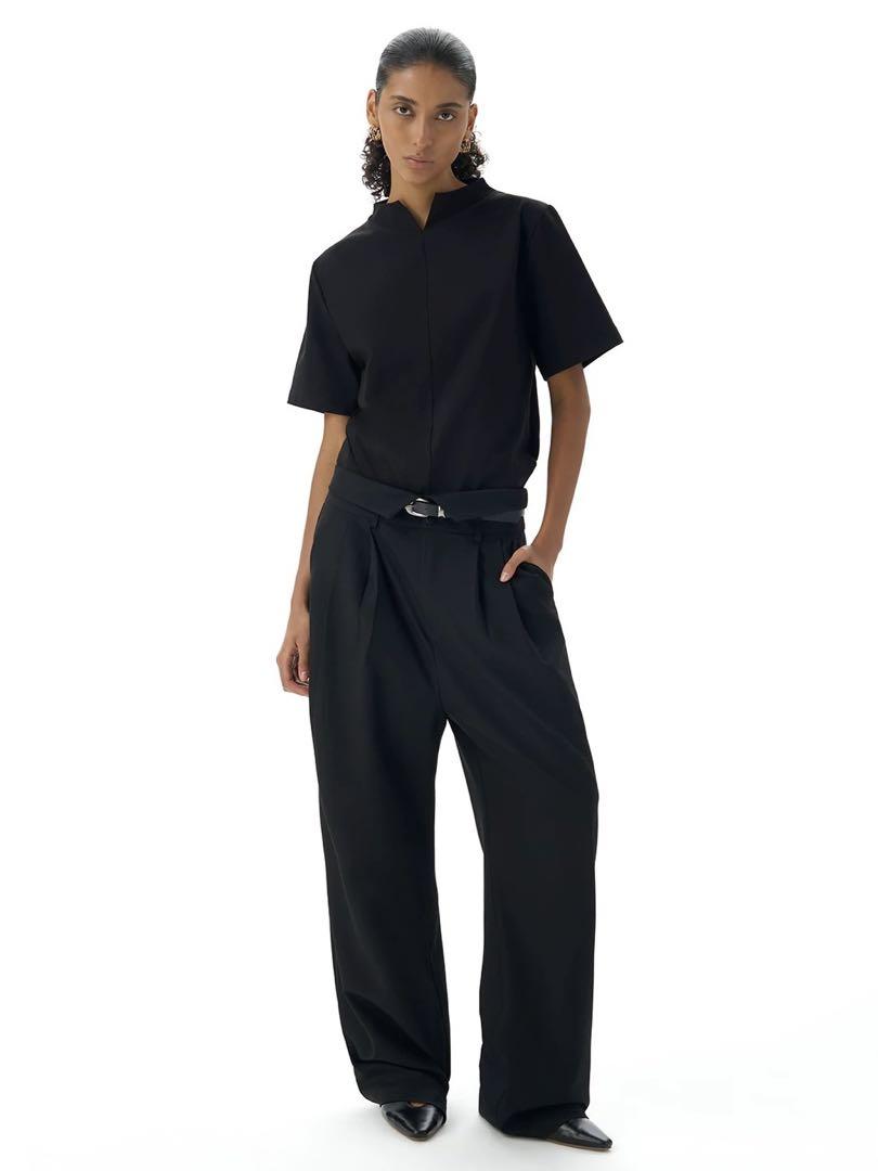 SlightVogue 変形 ハイウエストワイドパンツ