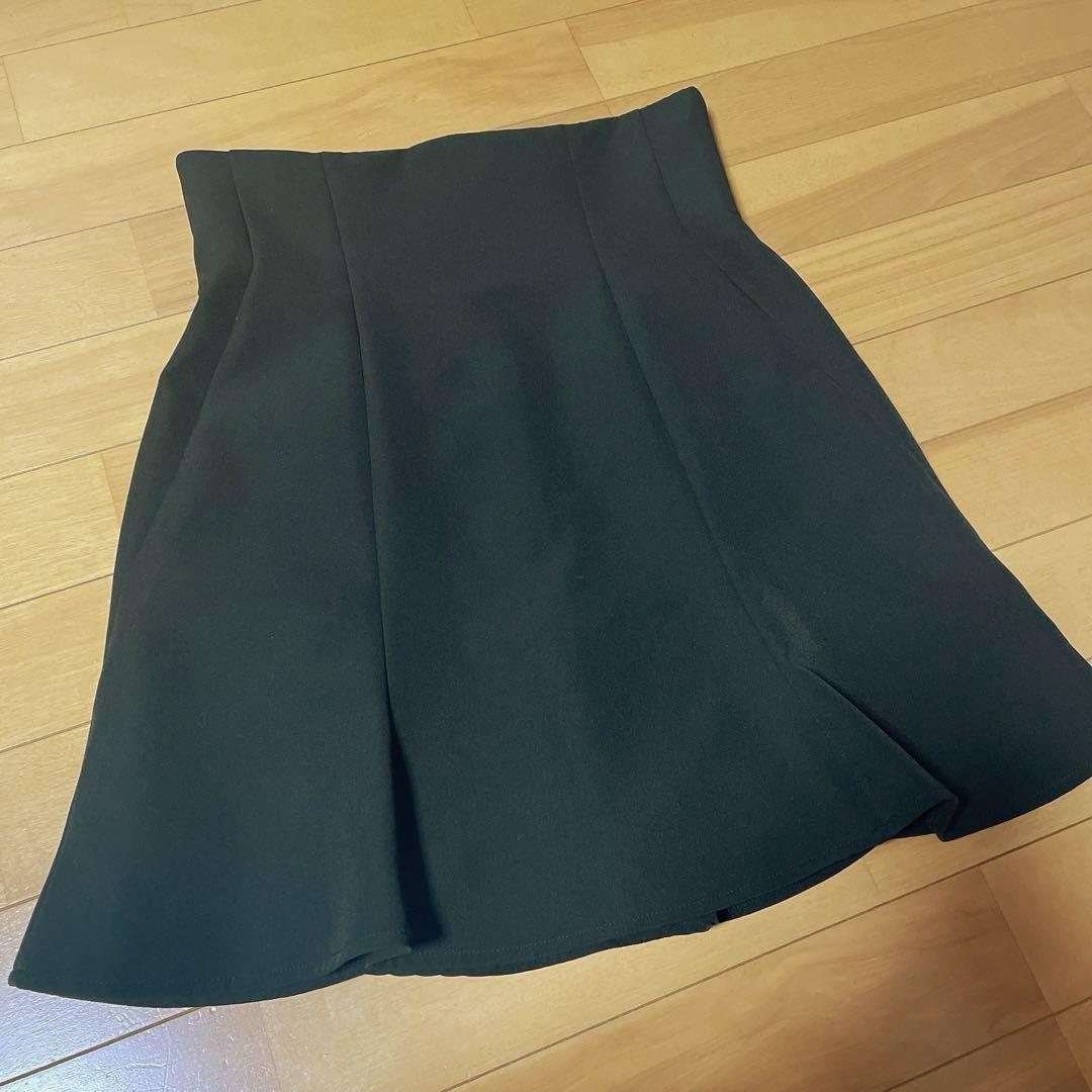 R❤︎様✩⃛ snidel フレアミニスカショーパン　黒　BLK Mサイズ