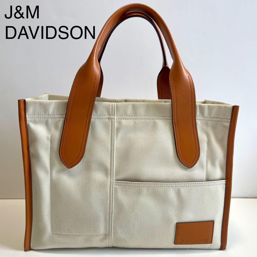 【J&M DAVIDSON】バブーシュカ トートバッグ キャンバス レザー ロゴ
