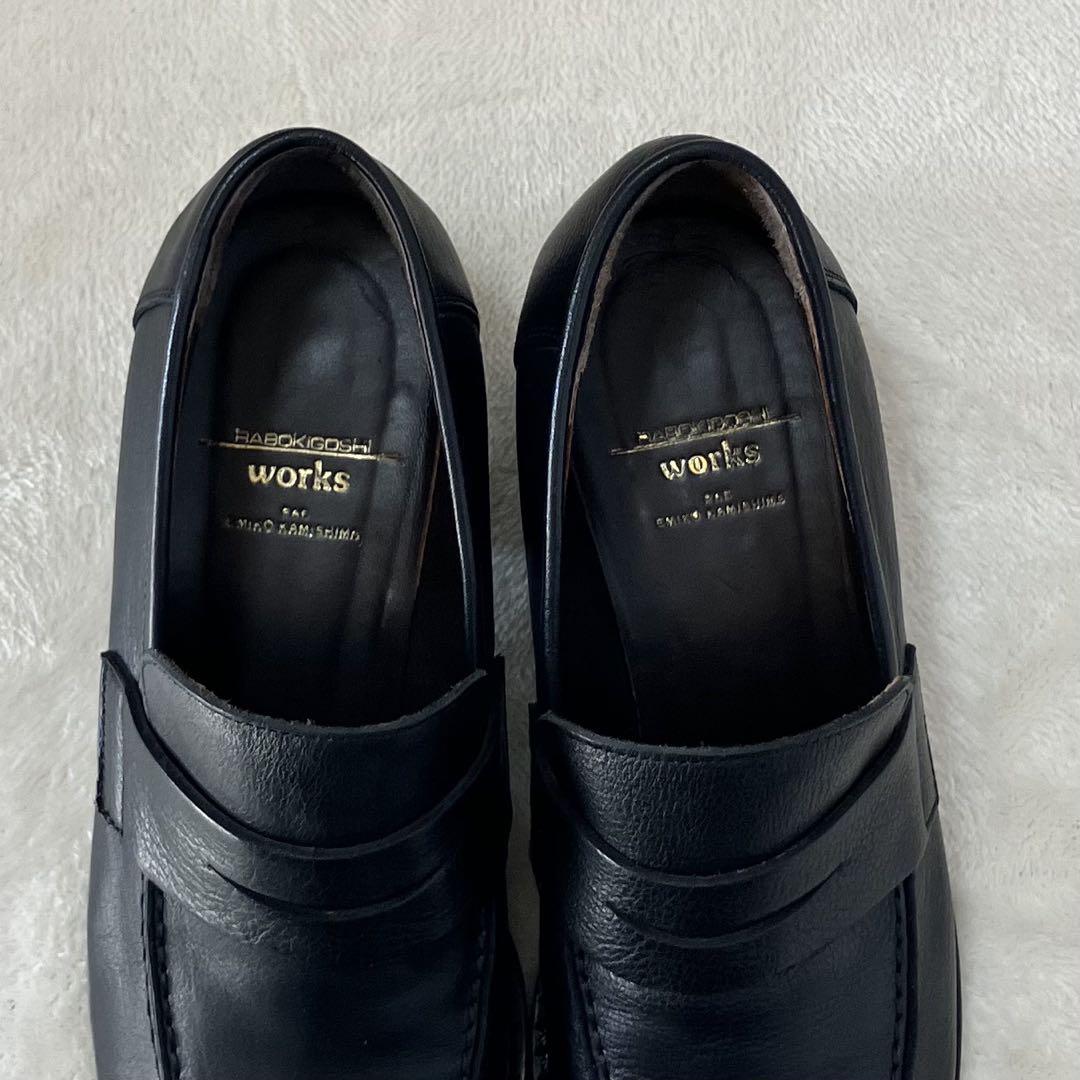 ✨極美品✨ラボキゴシワークス ヒールローファー(23.5)本革 黒