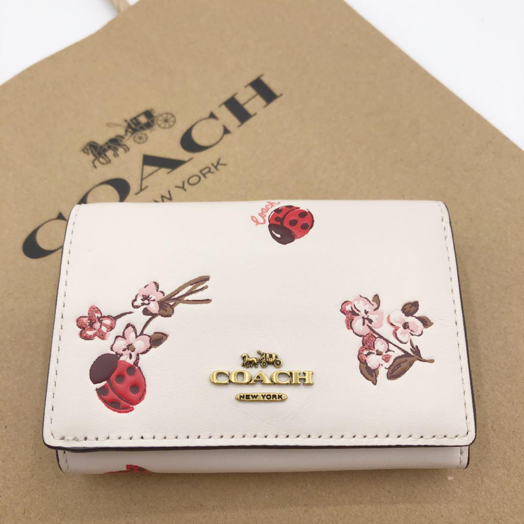【COACH☆新品】完売品!大人気!レディバグ!てんとう虫!ホワイト!ラスト1点 【COACH☆新品】完売品!大人気!レディバグ!てんとう虫!ホワイト!ラスト1点