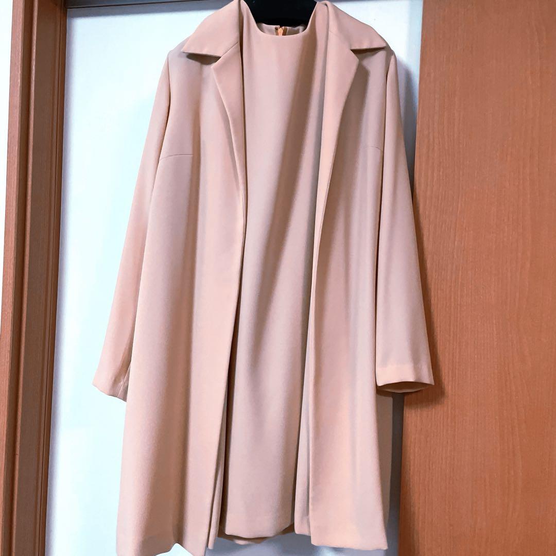 4℃ ピンク Mサイズ ドレスとコートセット