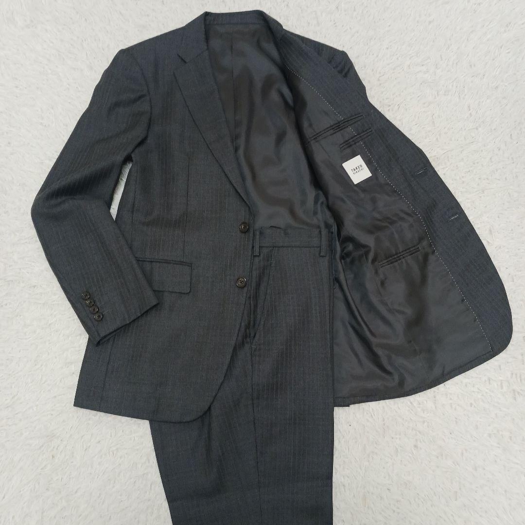 ✨極美品✨タケオキクチ スーツグレー シャドーストライプ サイズ 3
