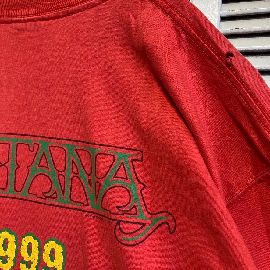 BEYO バンド Tシャツ 古着 90s 赤 サンタナ SANTANA 1999