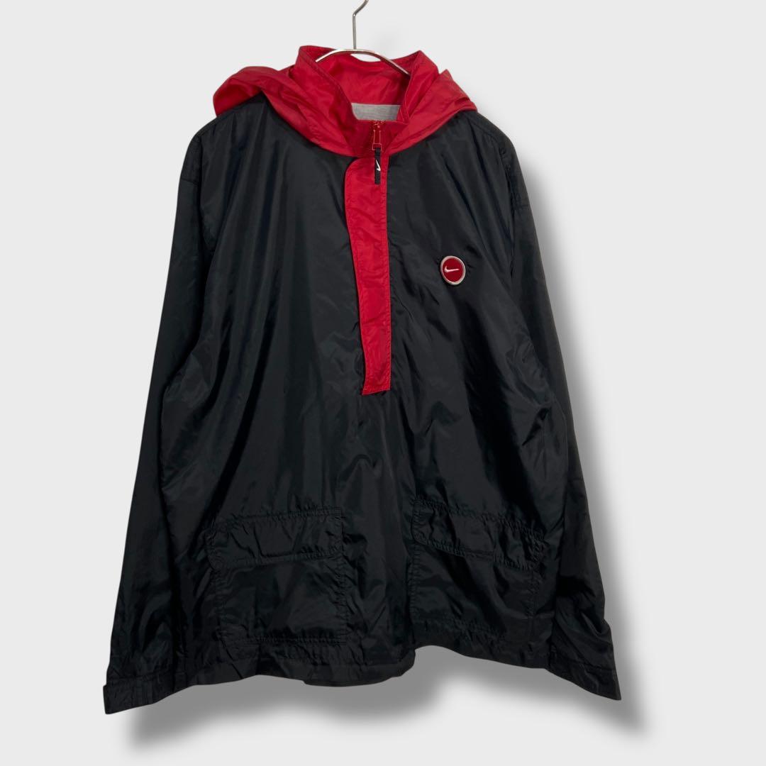 NIKE☆ナイキ☆アノラックパーカー☆ナイロン☆2トーンカラー☆メンズM相当