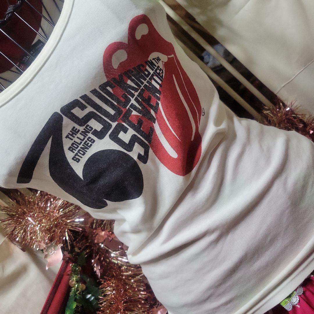 ヒステリックグラマーROLLING STONESコラボ白タンクトップ トップス