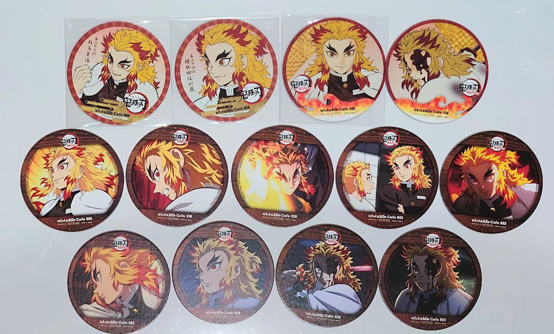 鬼滅の刃 煉獄杏寿郎 ufotable cafe 無限列車編 コースター13枚