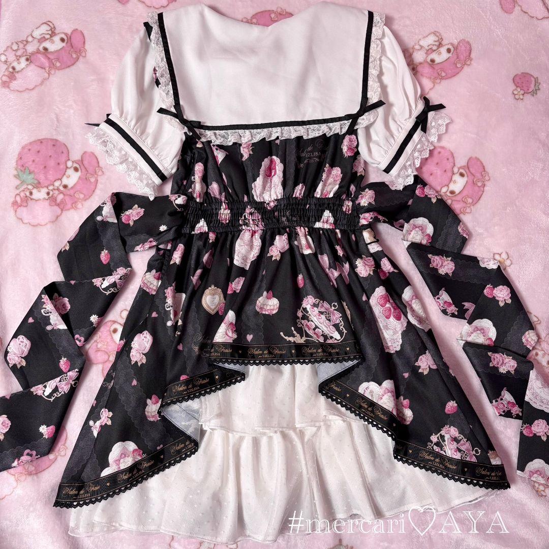 【LIZLISA】Salon de Fraise ワンピース black