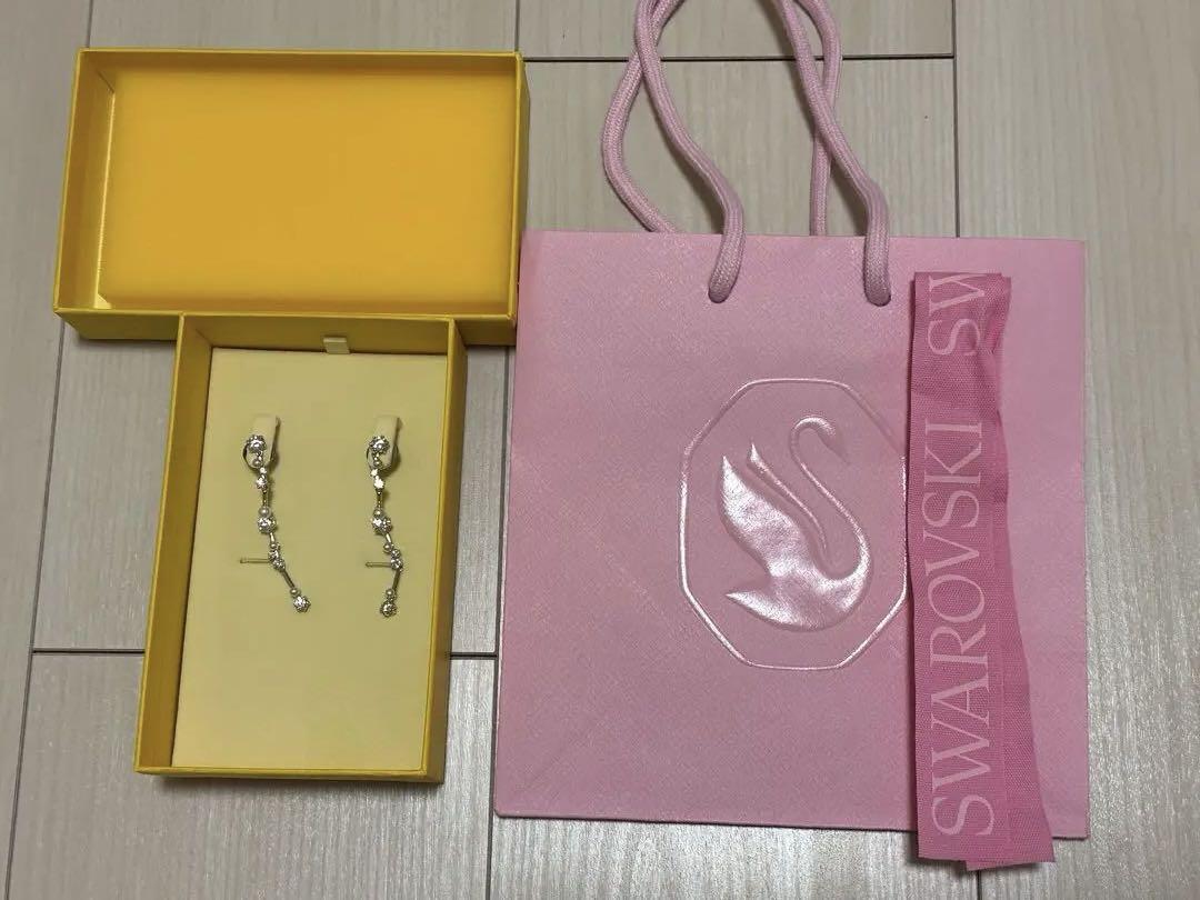 Swarovski Constella ドロップピアス クリスタル・パール