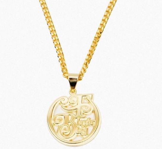 BlaqFlavor gold　necklace　袋付き