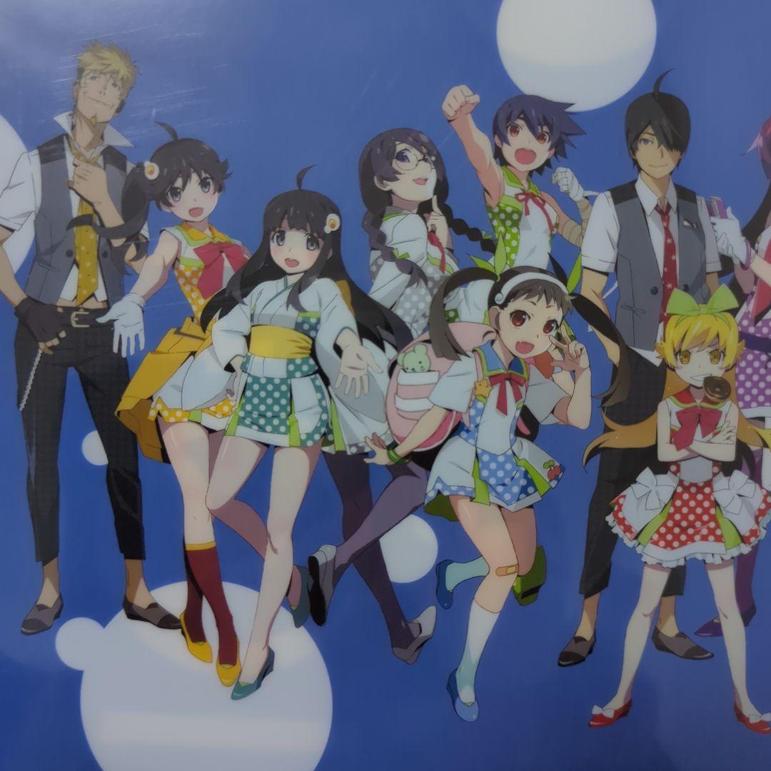1割引*送料無料▶8枚10周年記念他 A4クリアファイル化物語/物語シリーズ17