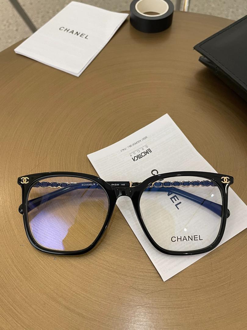 CHANEL ブラックフレーム サングラス CHANEL シャネル 5325-A ココマーク チェーン フレーム