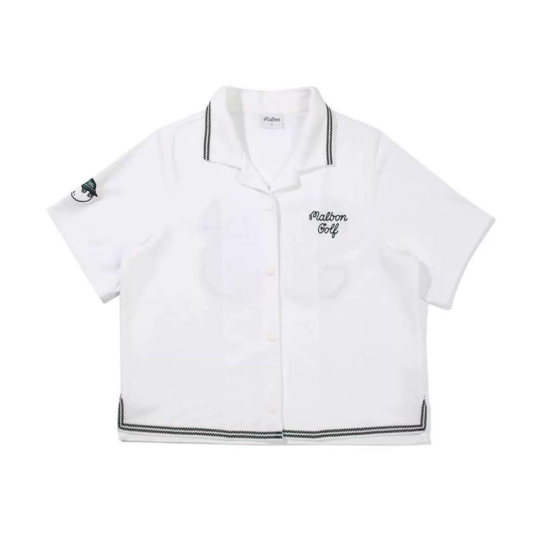 MALBON マルボンゴルフ レディース シャツ スカート セットアップ 白M