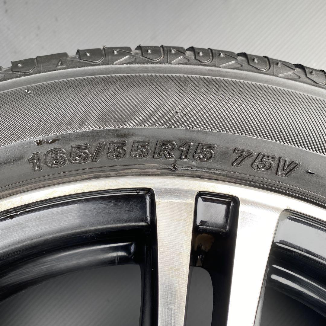 中古タイヤホイールセット2021年製165/55R15 軽自動車各種‼️