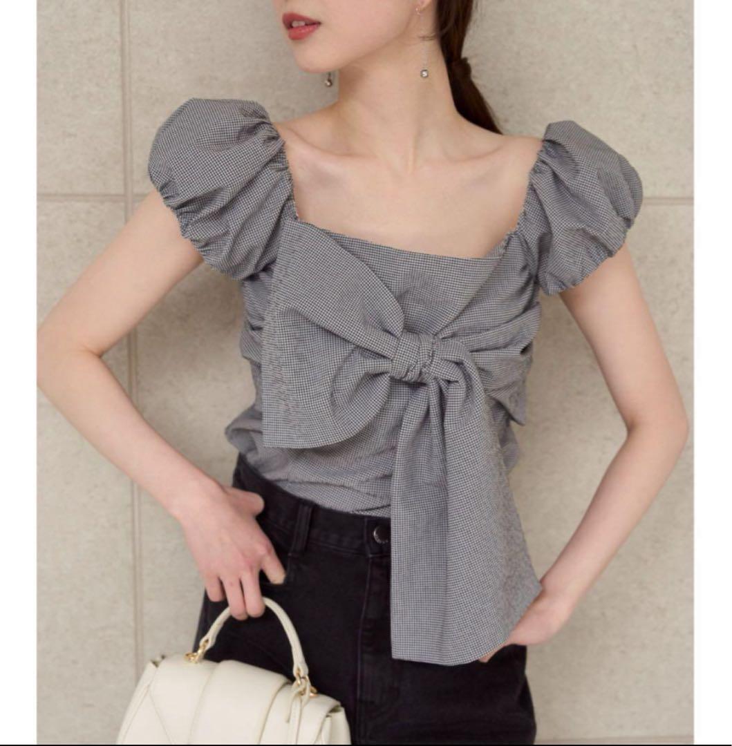 FRAY I.Dリボンディテールトップス FRAY I.Dリボンディテールトップス