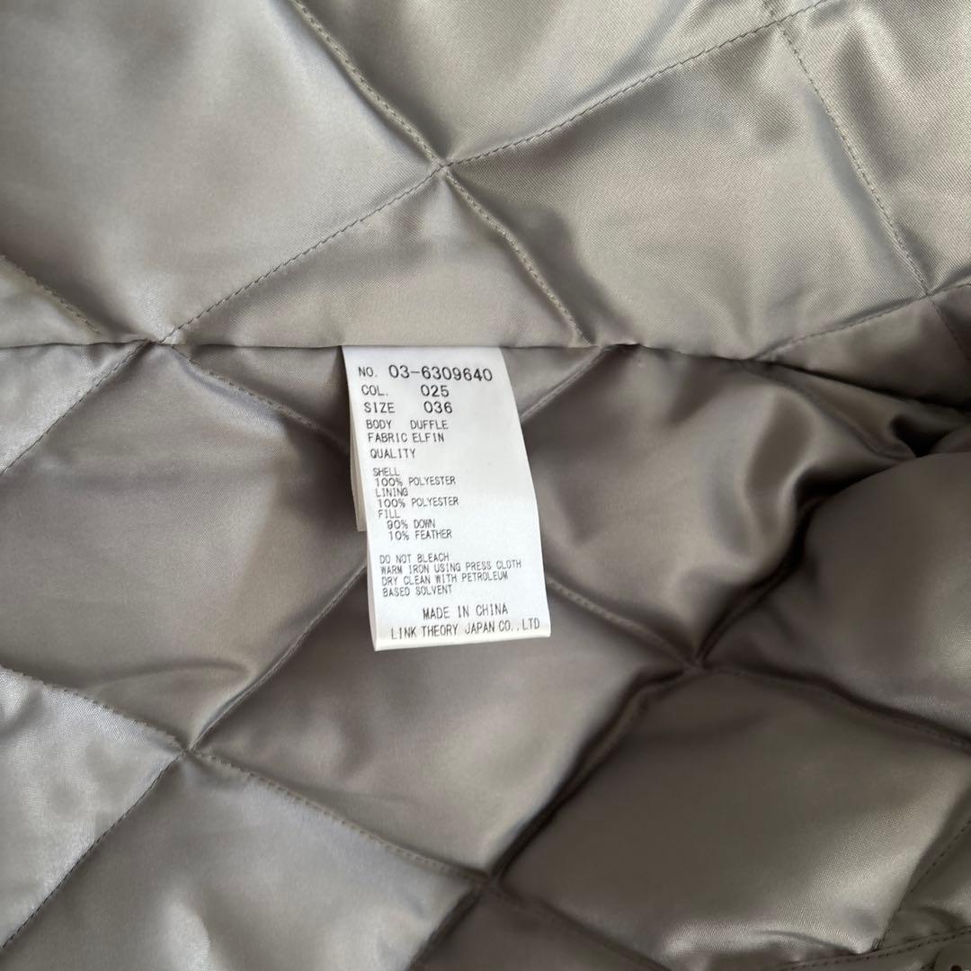 theory luxe グレー ダッフルコート フード付き theory luxe グレー ダッフルコート フード付き