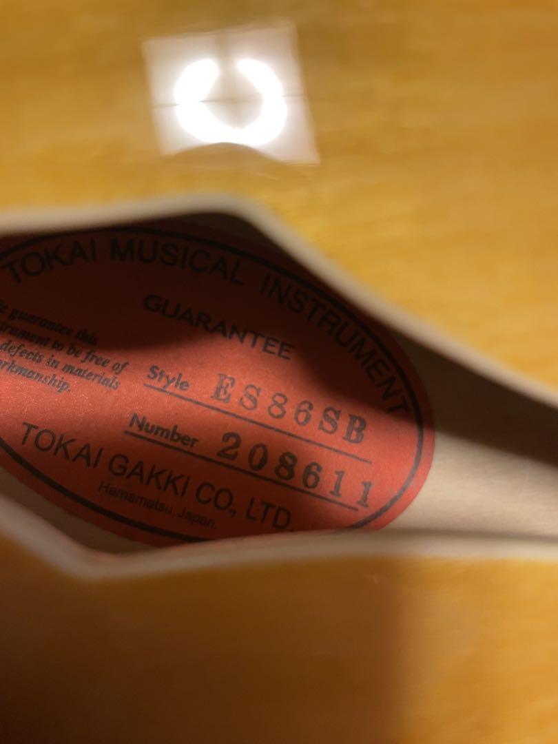 Tokai 東海 ES86 SB セミアコソフトケース付