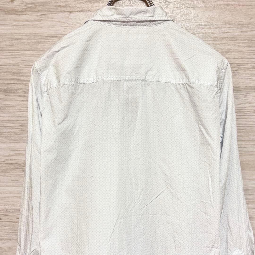 Frank &Eileen コットンシャツ ホワイト 柄