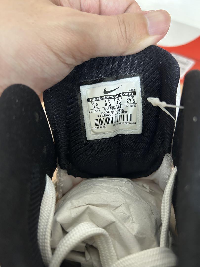 未使用NIKE HYPERDUNK ホワイト/ブラック　611455 - 100
