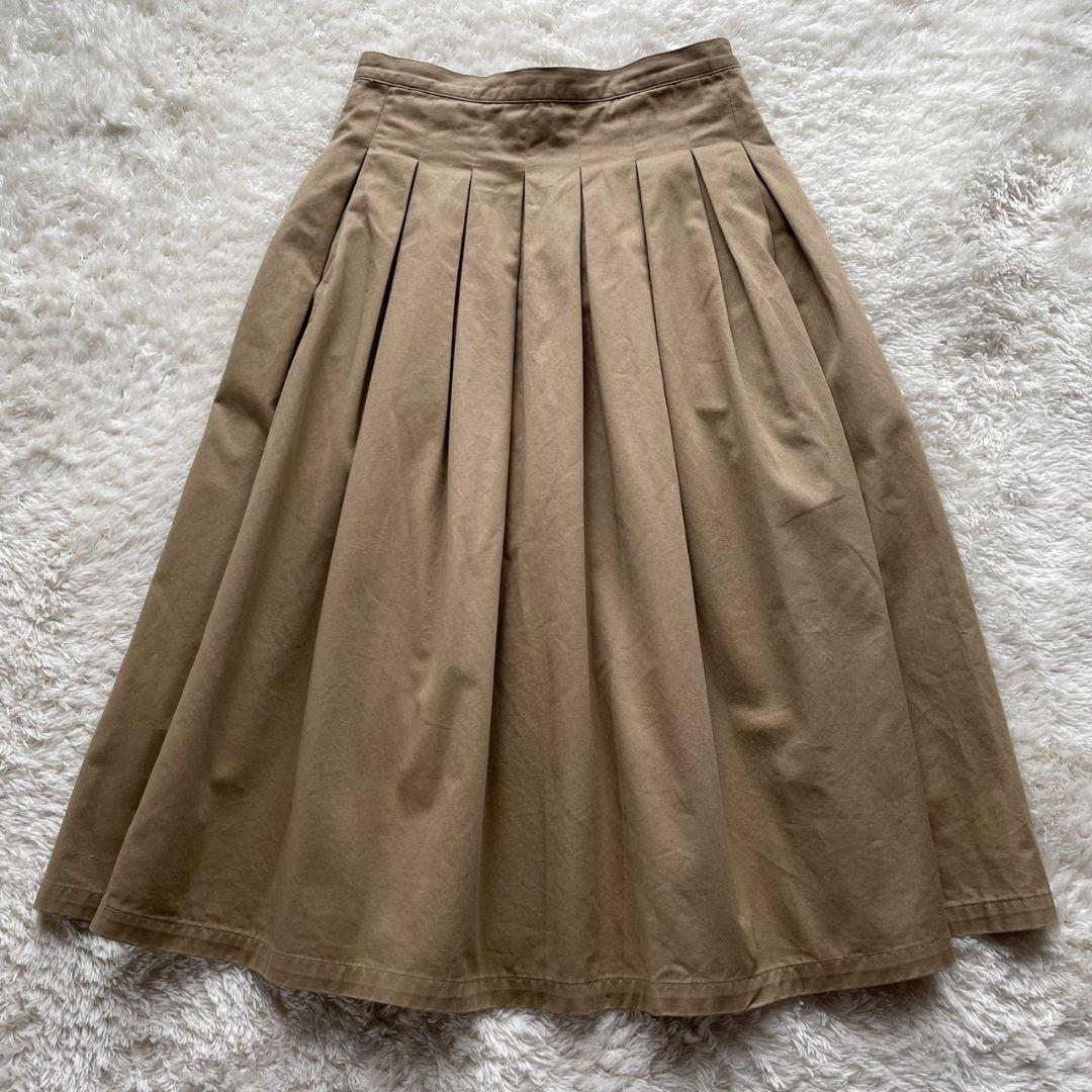 美品✨グランマママドーター タックプリーツスカート ロング ベージュ 1