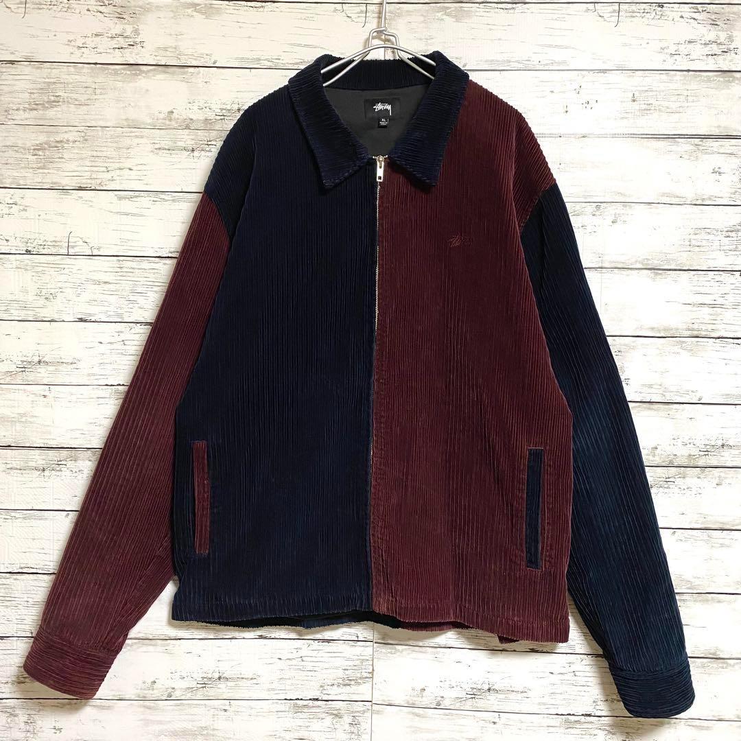 送料無料 いくらから STUSSY 入手困難 コーデュロイフルソンンヤケツトツ XLサイズ ートン ジャケット・アウター