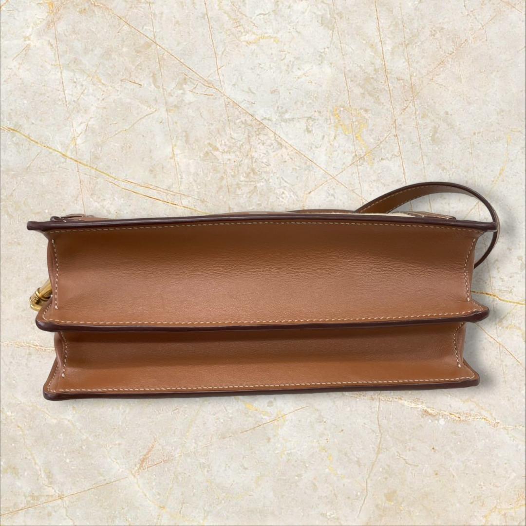 美品　TOD’S　トッズ　タイムレス　ラフィア　ショルダーバック