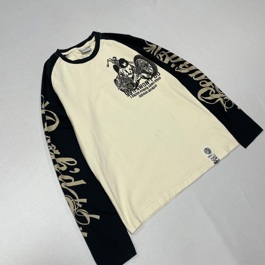 00s TEDMAN エロ ラグラン ロングtシャツ ピンナップガール Y2K