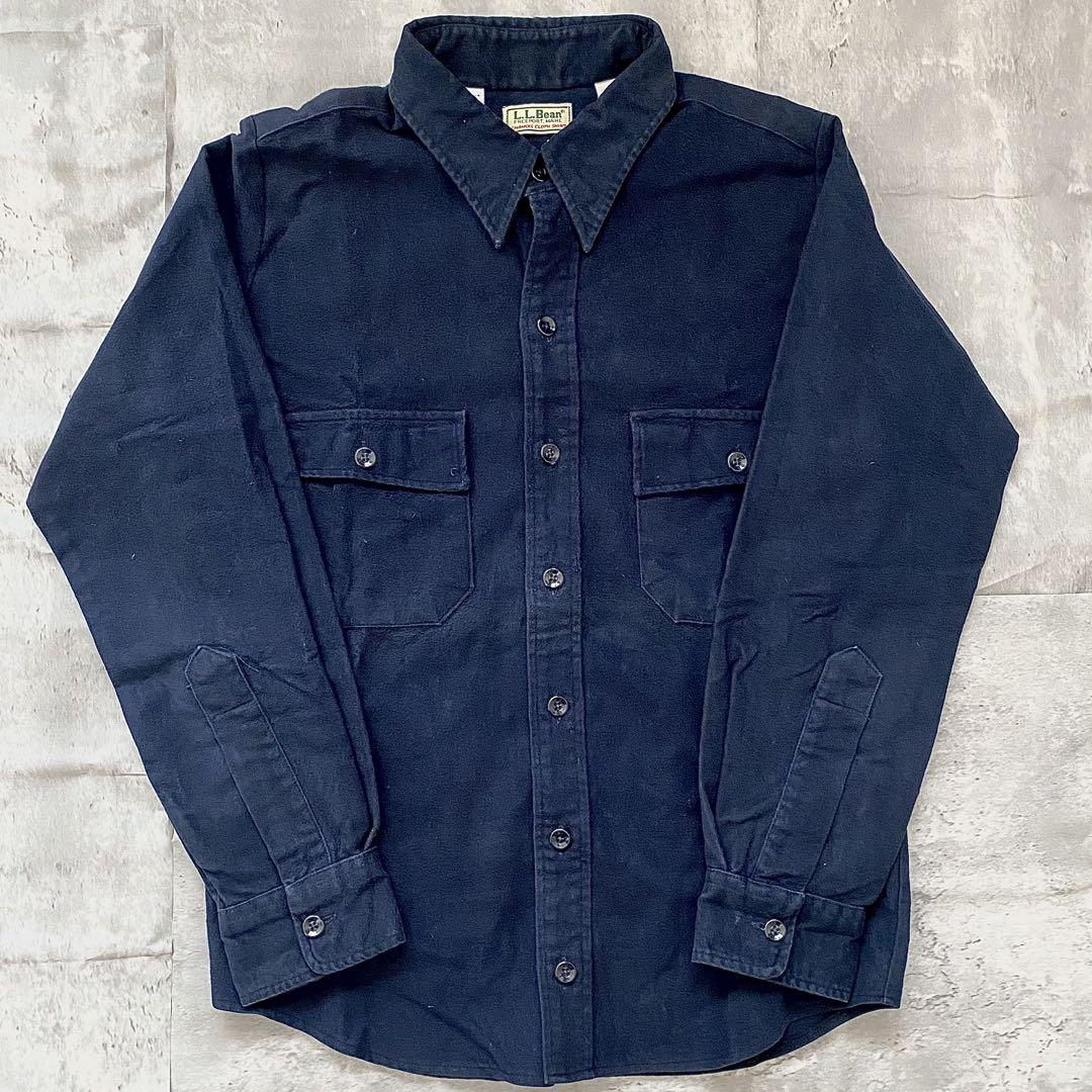 L.L.Bean CHAMOIS CLOTH シャツ 16 1/2 濃紺